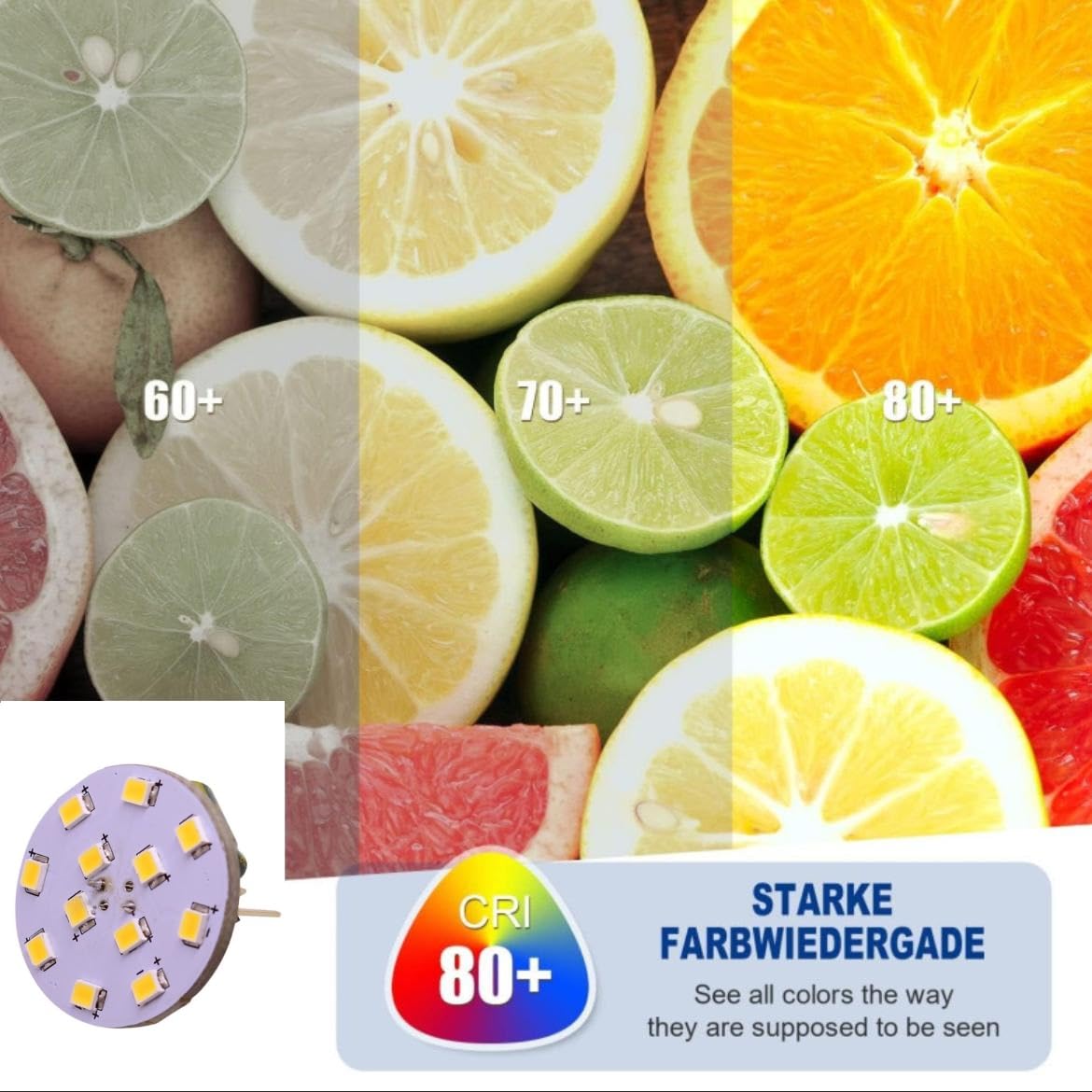 G4 LED Scheibenleuchte 12v 3w Geeignet für Schrankleuchten in Innenräumen (12V-3W 10 Stück/Warmweiß 2700K)