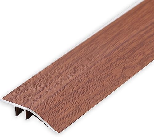 Miniatura 8 de Rampas de carga, rampa de umbral, tira de transición de piso de puerta de madera a azulejo, tira de aluminio para tapicería de alfombra con riel a