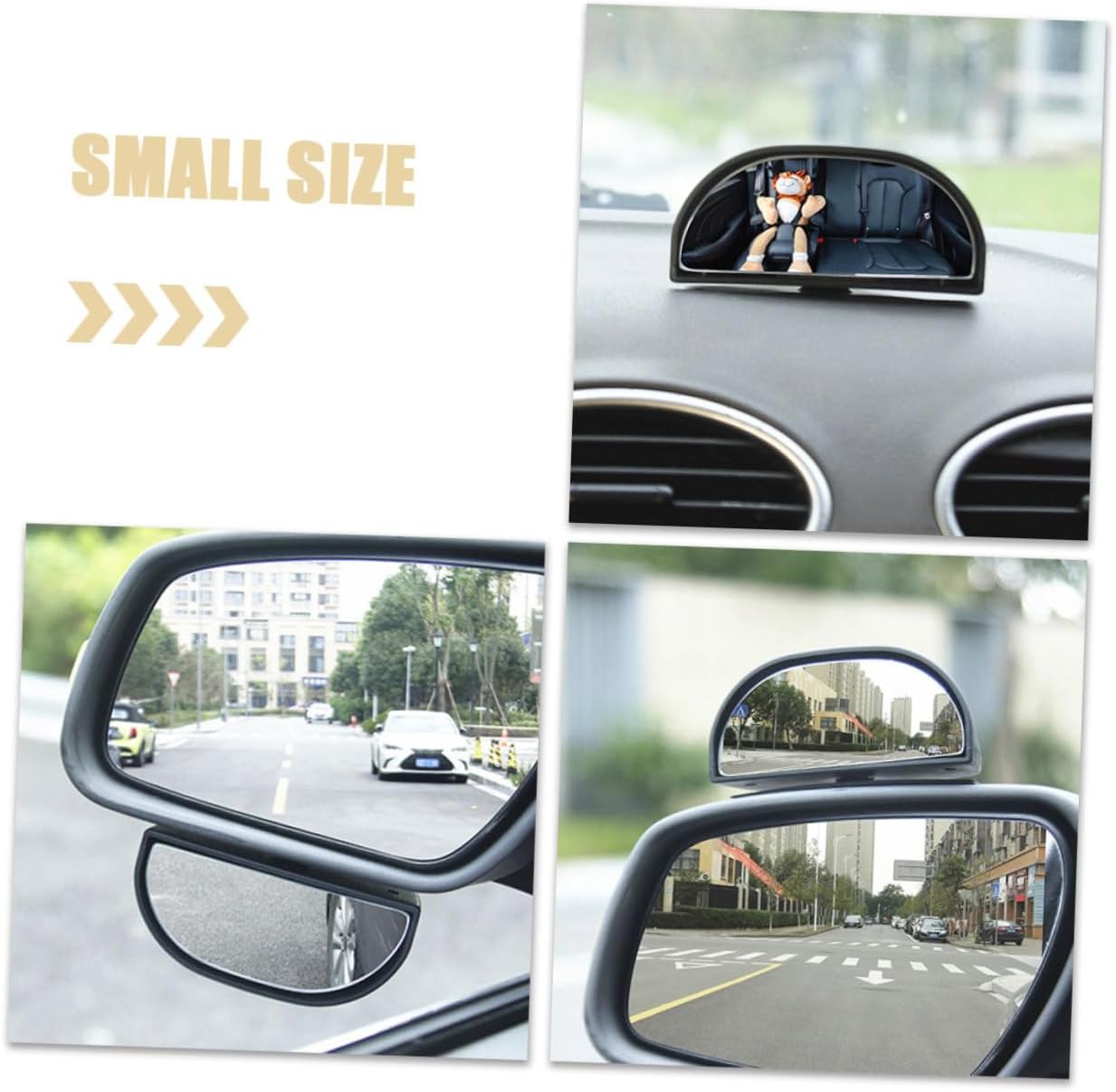 2pcs Adjustable Multi-function Side Mirror Rotatable Wide-angle Car Accessory for Enhanced Safety and Visibility Compatible Left Right Sides Easy Installation