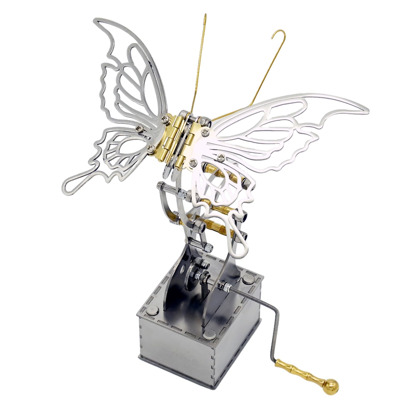 Modello di puzzle in metallo 3D - Insetto dinamico stereoscopico, kit farfalla per appassionati di meccanici, regalo creativo per amici e colleghi, coinvolgente esperienza fai da te