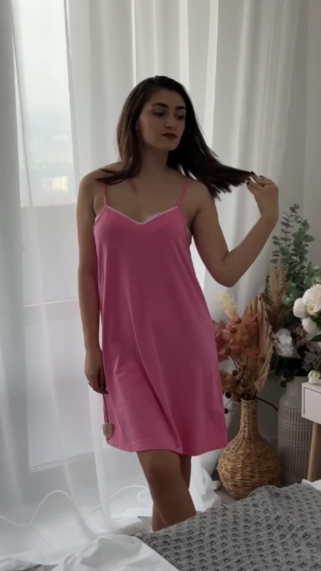 Watch Nightgown for Women Soft Comfy Sleeveless Sleep Dress Cotton Lingerie  on Amazon Live