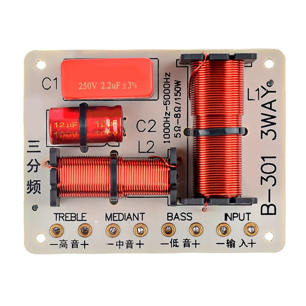 2PZ 150W 3 Audio Altoparlante Crossover Alti + Midrange + Crossover Altoparlanti Filtro Divisore di Frequenza 1000 5000Hz