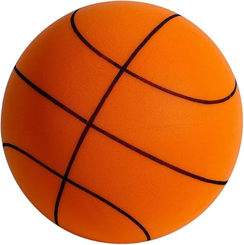 FIALAME Baloncesto silencioso, mango silencioso, balón de baloncesto silencioso para interiores, pelota de baloncesto silenciosa de hushhandle de