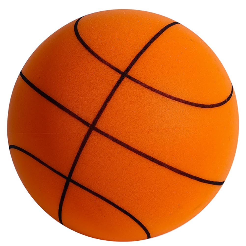GETBSTOOP Mute Dribbling Basketball High-Resilience Training Foam Ball Lightweight 3/5/7 for Various Indoor Activities