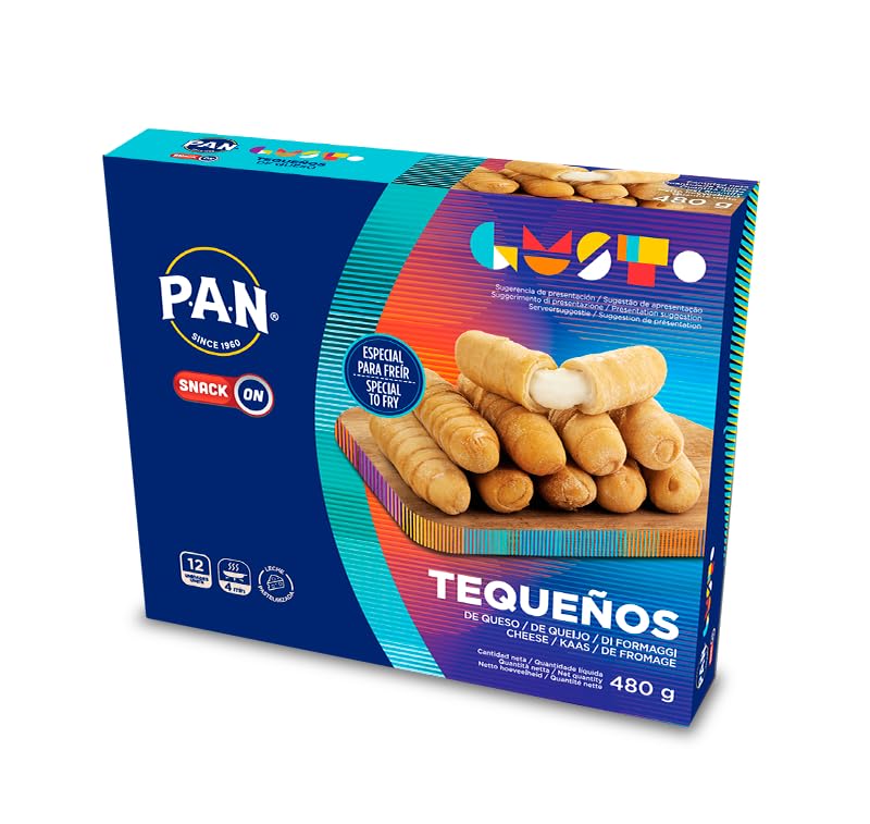 Tequeños de queso congelado - 12 unidades, 480 gramos