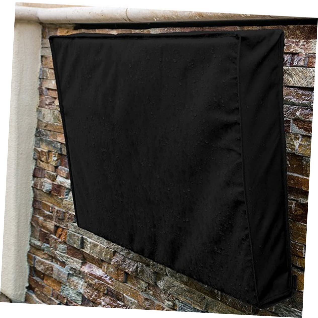 HOMSFOU Funda Tv Exterior Impermeable Resistente a La Intemperie Con PañO Microfibra Gratis Para Televisores Hasta 24 Pulgadas ProteccióN Contra Polvo Lluvia Y Suciedad