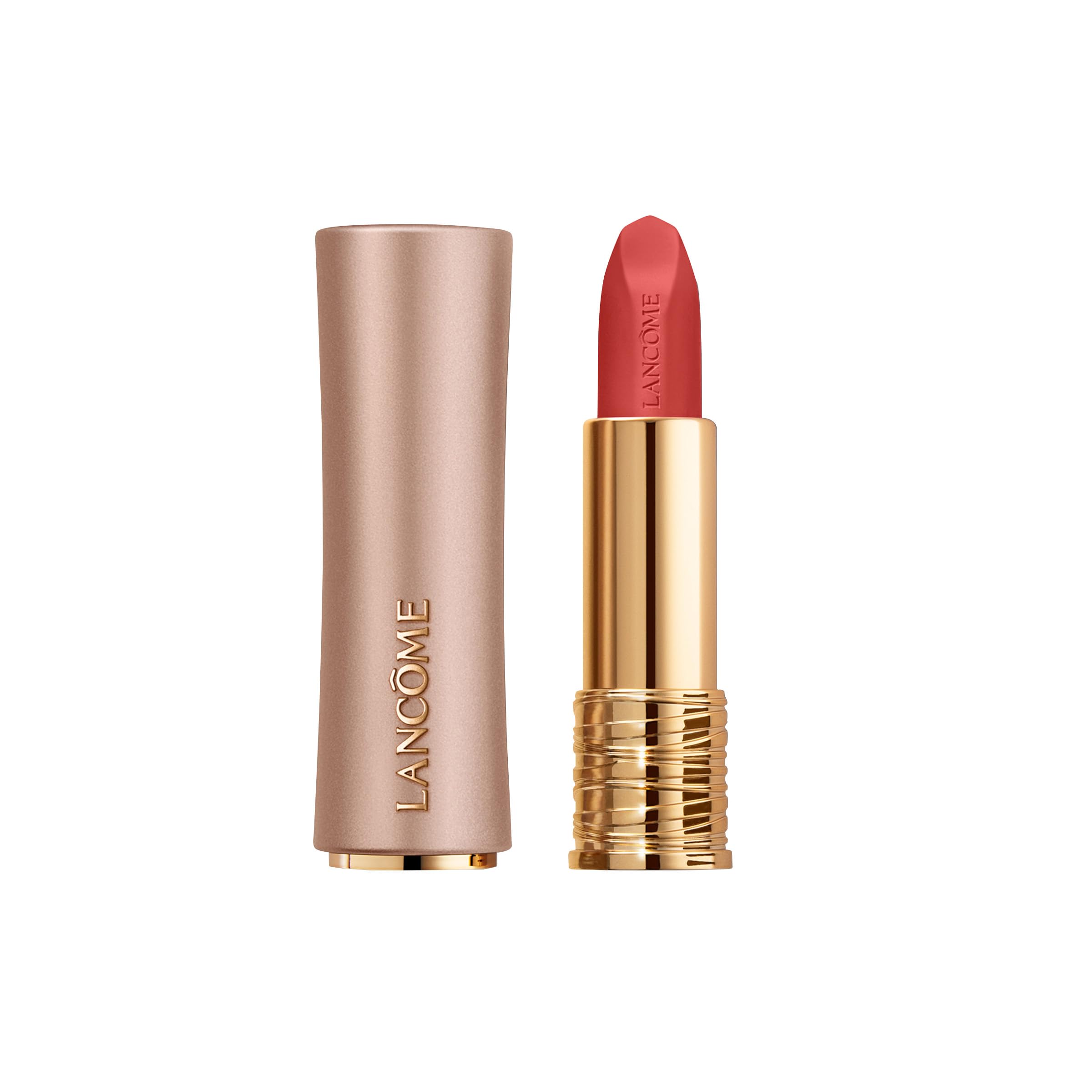 Lancôme L'Absolu Rouge Intimatte Hydrating Matte Lipstick - Up to 24H Wear | Soft Matte Finish Lipstick - Lightweight Formula With Ceramides & Rose Extract - Up To 24HR Comfort - Buildable Formula