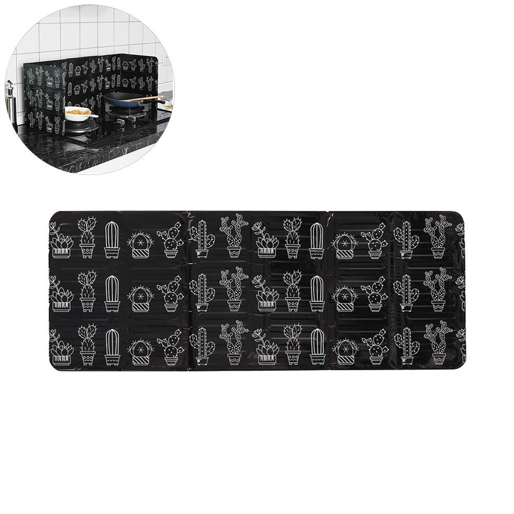 QCSTORE Spatbescherming Opvouwbaar Antiaanbak Anti Splatter Shield Olie Gasfornuis Afdekking Splash Proof Panels Gasfornuis-schild voor Keuken Braadpannen Olie Gasfornuis Vaatwassers Anti-Splatter