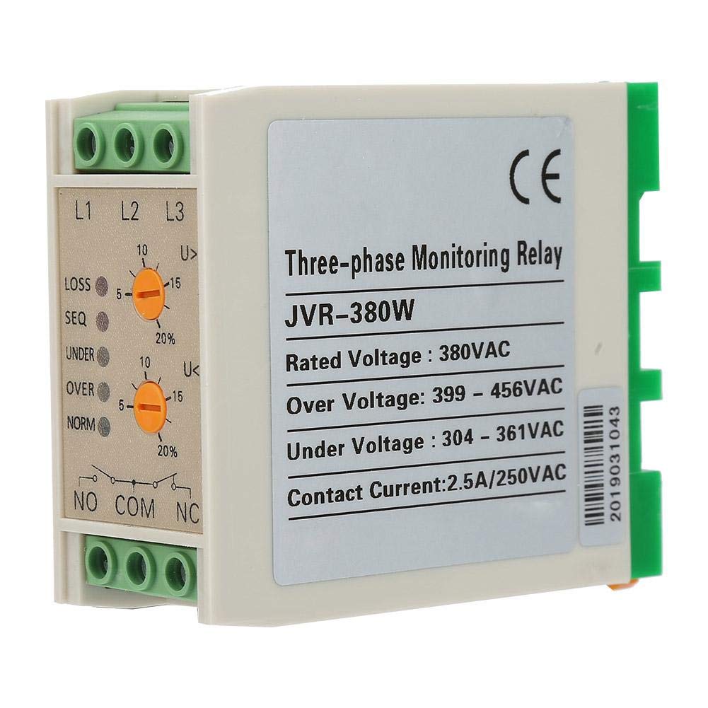 JVR380W Circuit Over Under Voltage Monitoring Relay Phase Failure