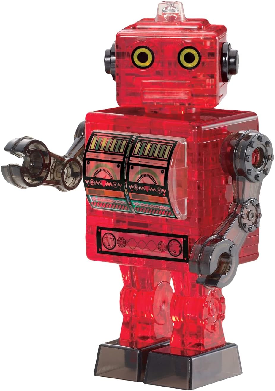 Assembled BePuzzled Tin Robot 3D Crystal Puzzle