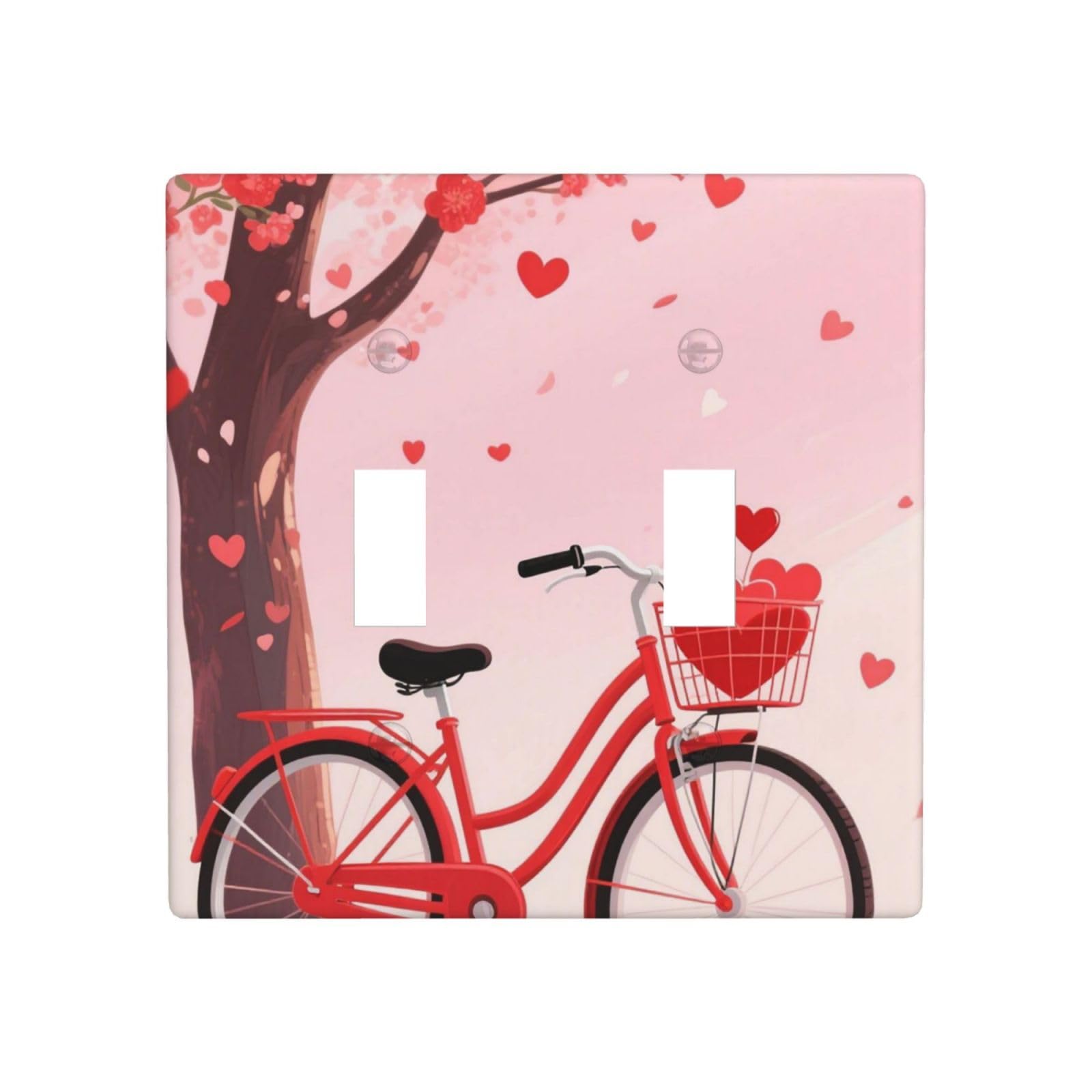Fekiloot White Decorative Wall Plate Cover 2-Gang Duplex Switch Plate Cover Unbreakable Polycarbonate Double Toggle Light Switch Covers For Kitchen Bathroom Home Decor