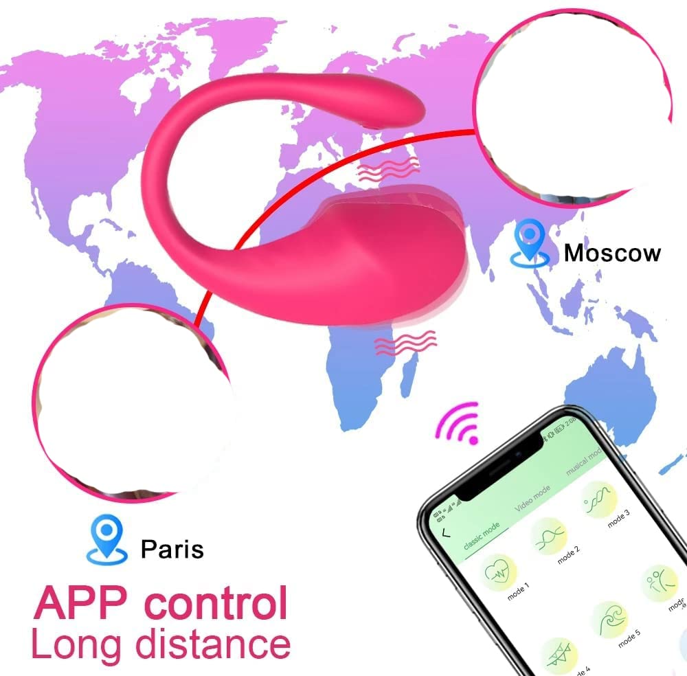 LOCZEK 𝖮V𝖾Tto Vịbranté Wî𝗋L𝖾Ss Vībra𝗍Ori Donna Indo𝗌𝗌Abilé con Télécomando App Téléfono a Díst𝖺Nza O𝗏Étti 𝖵Ibrátori S𝖾Ssual𝗂 Pér Dónna Próféssionali Mini