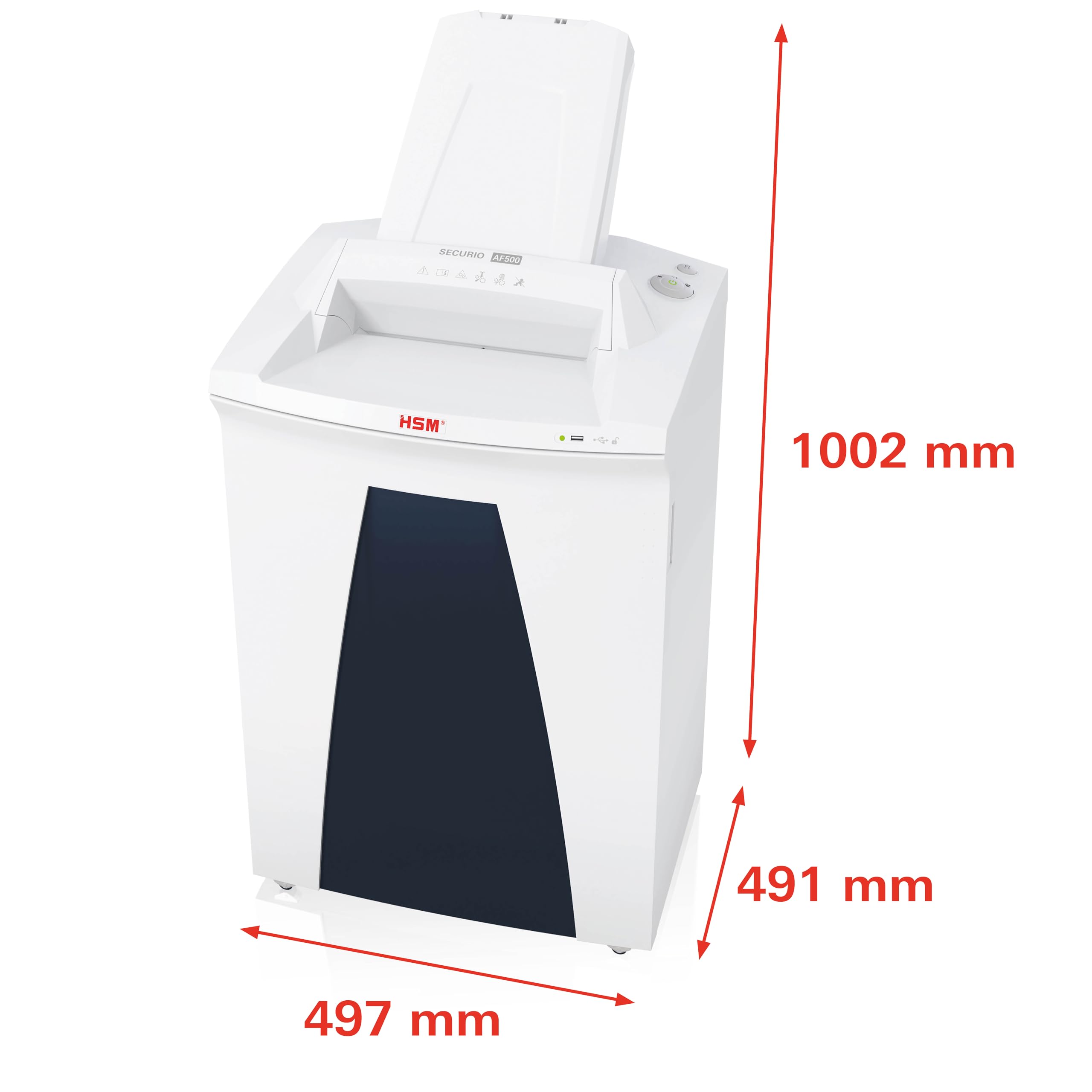 HSM 2103111 Distruggidocumenti Securio AF500 con Alimentazione Automatica, 4.5x30 mm