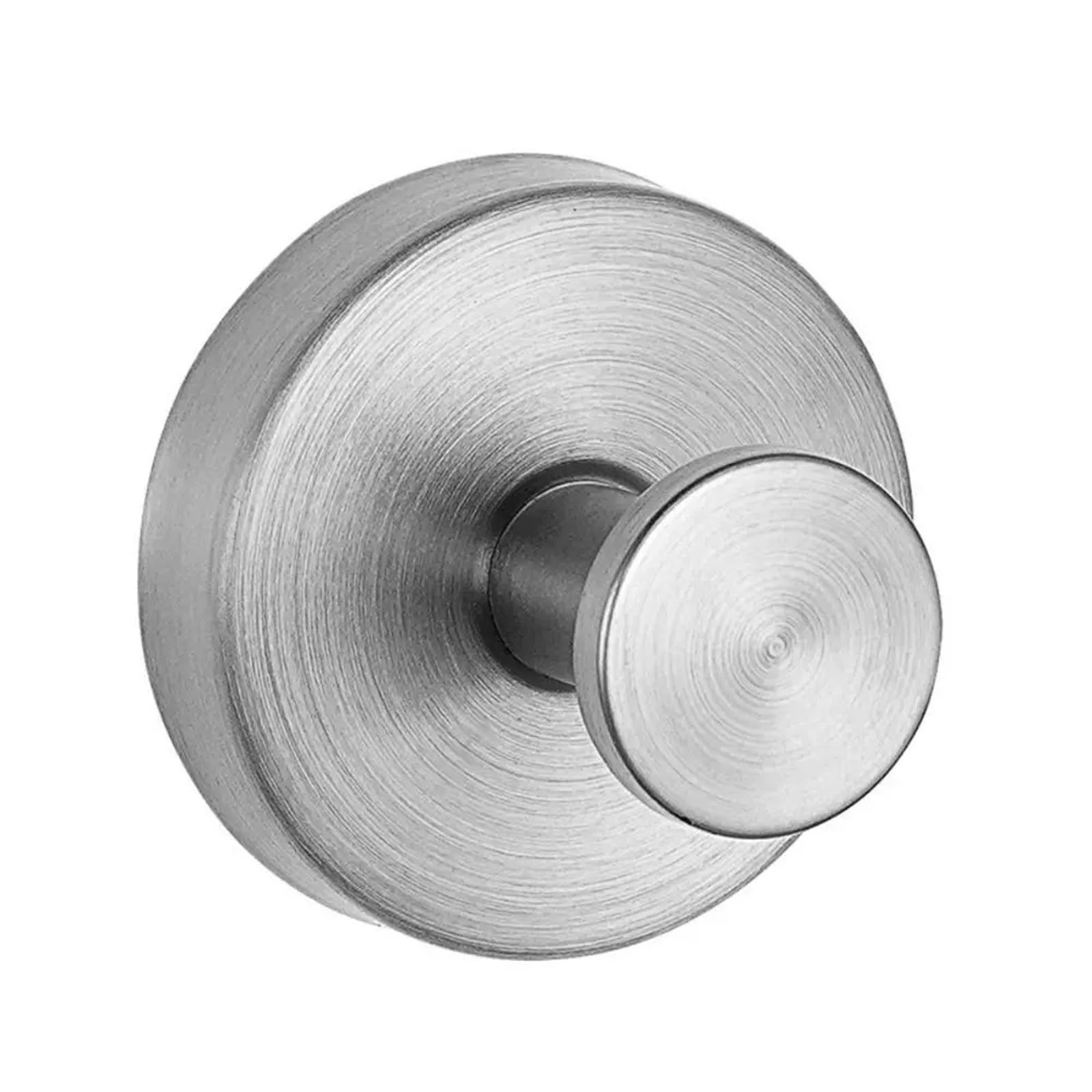 YUSUZH 10pcs Metal Suction Cup Hook Strong Vacuum Stainless Steel Wall Hanger Reusable Waterproof Clothes Hooks for Bathroom for Bathroom & Kitchen(Silver)