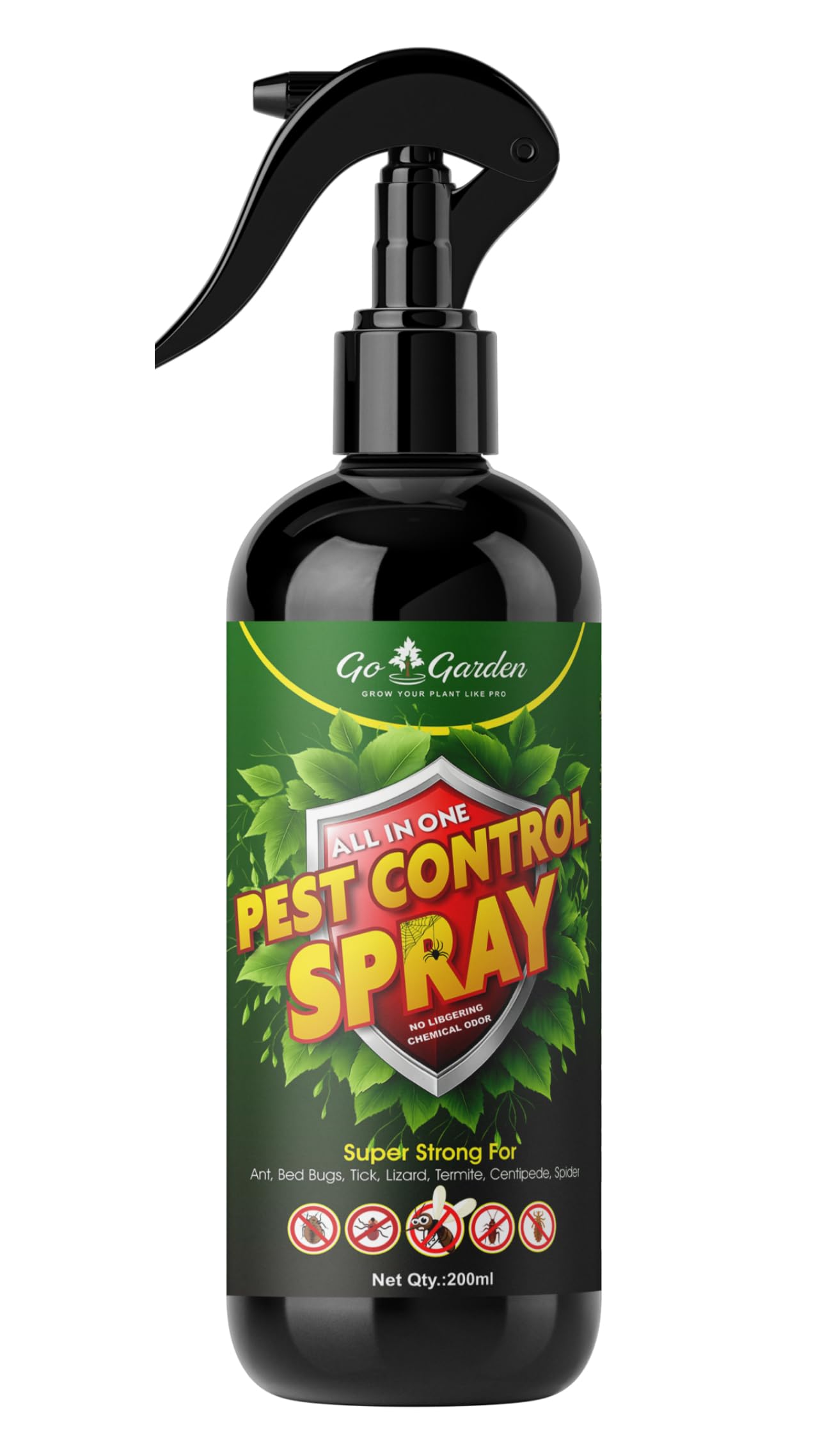 Go Garden All-in-One Pest Control Insect Repellent Spray 200 ML | Multi-Purpose Home Pest Control for Lizard, Ant, Termite, Bed Bugs, Spider, Fly, Centipede & Mouse | Non-Toxic | Indoor & Outdoor Use-image-39