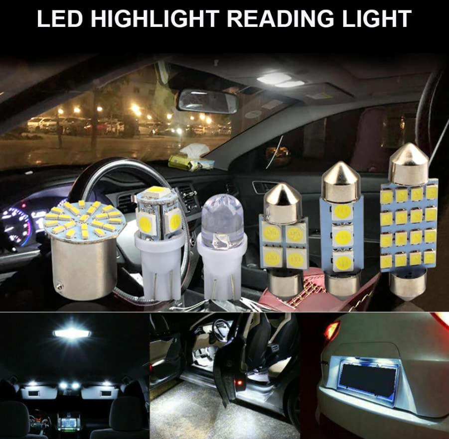 28 piezas luces LED interiores para auto miniatura 4