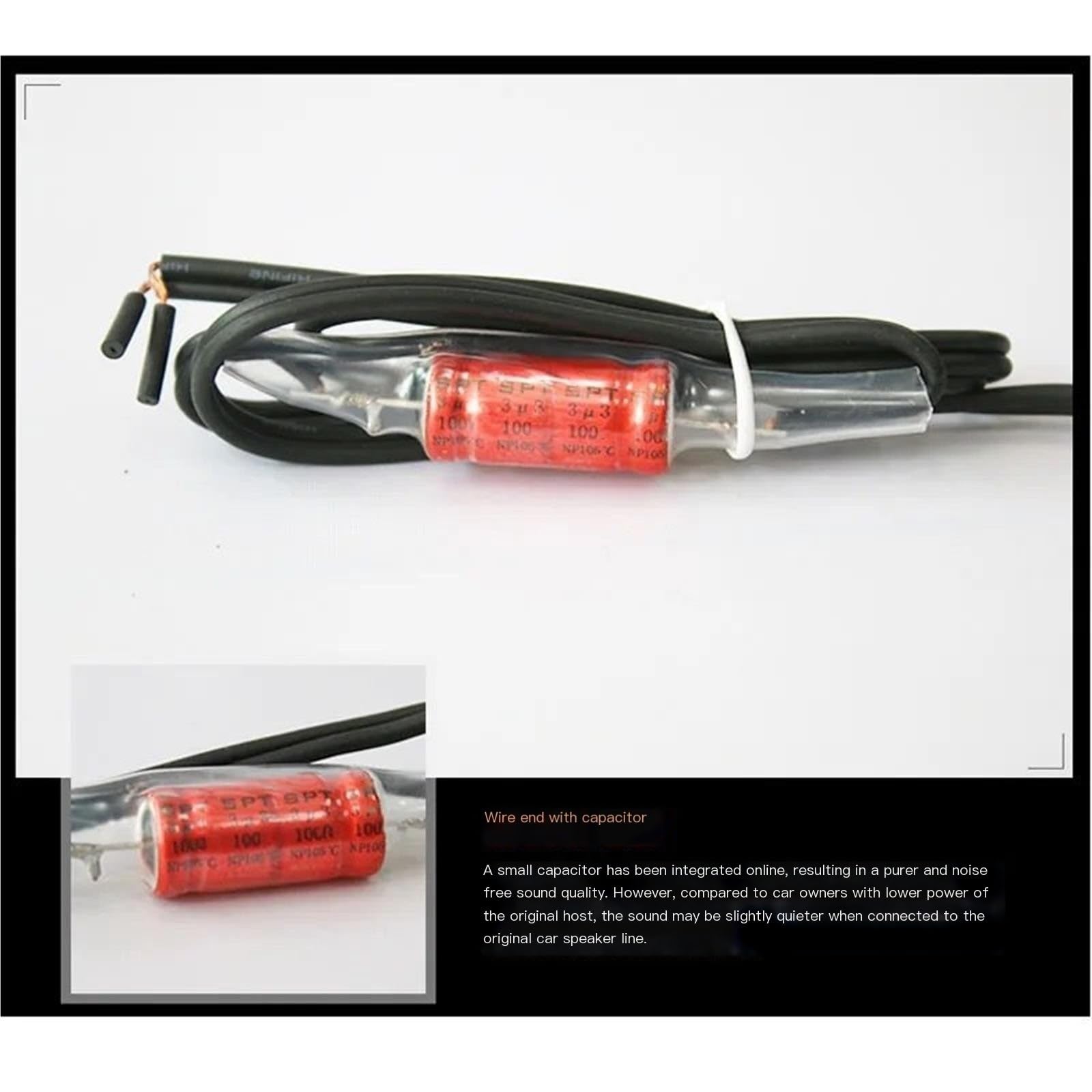 Audio para Coche Tweeters para Coche Altavoz de Coche de 2 Pulgadas con Tweeter de cúpula y Soporte de Base de Condensador, estéreo de música para vehículo, Modificado y Potente