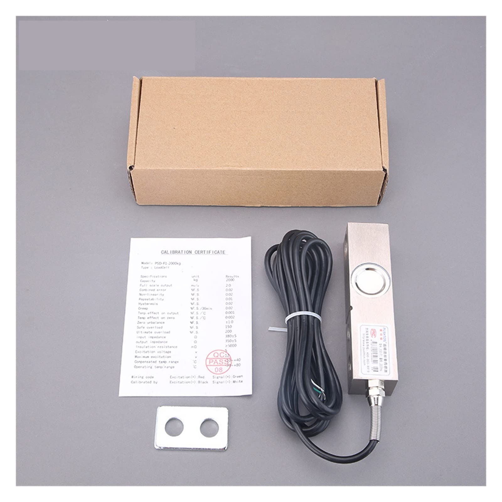 Gewichtsanzeige, Cantilever Shear Beam Force Sensor Wägezelle Prüfgewicht PSD-F1 100kg 200kg 300kg 500kg 1t 2t 3t(100KG)
