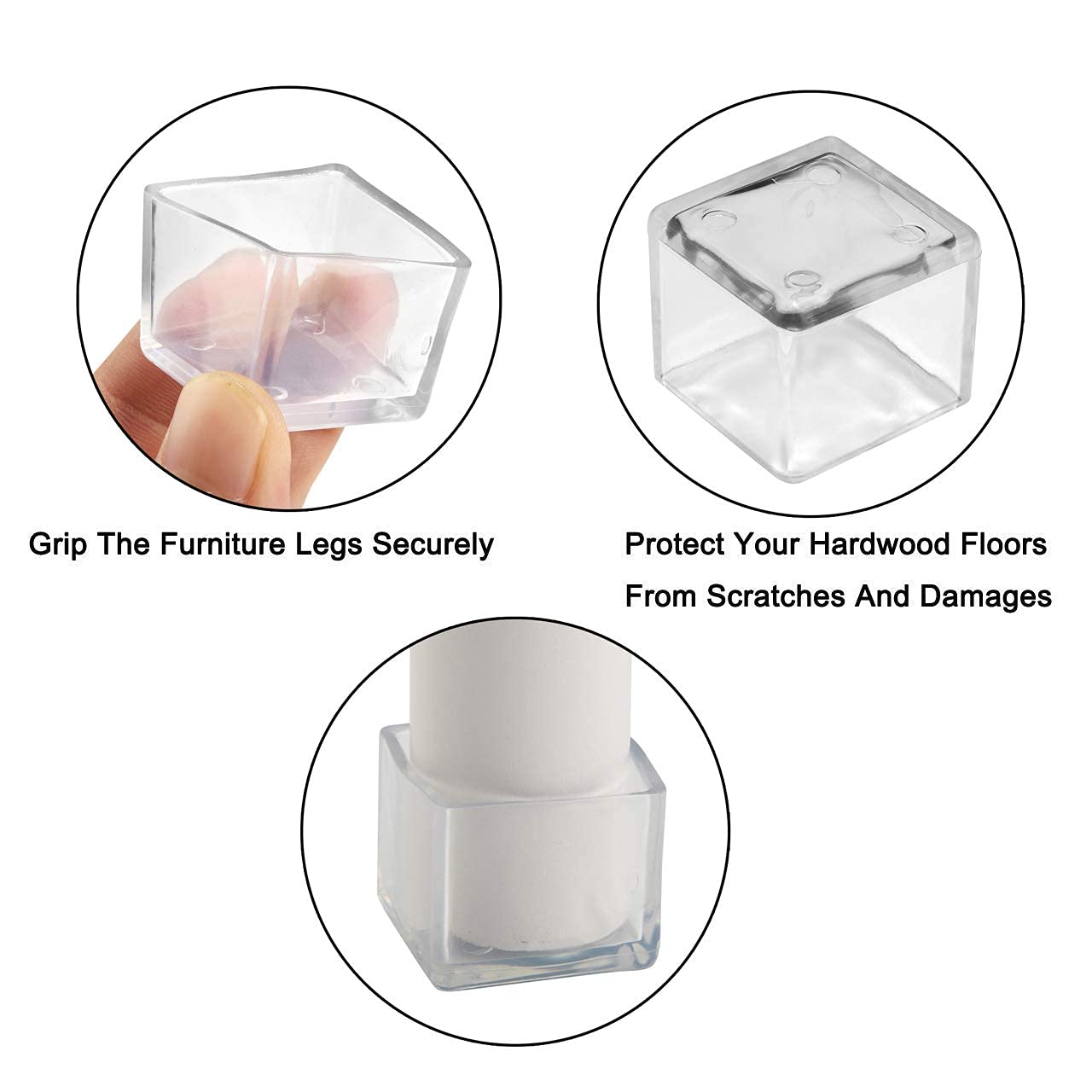 40 Gommini Per Sedie 40x20 Mm - Proteggi Pavimenti E Riduci Il Rumore Dei Mobili - Foto 10