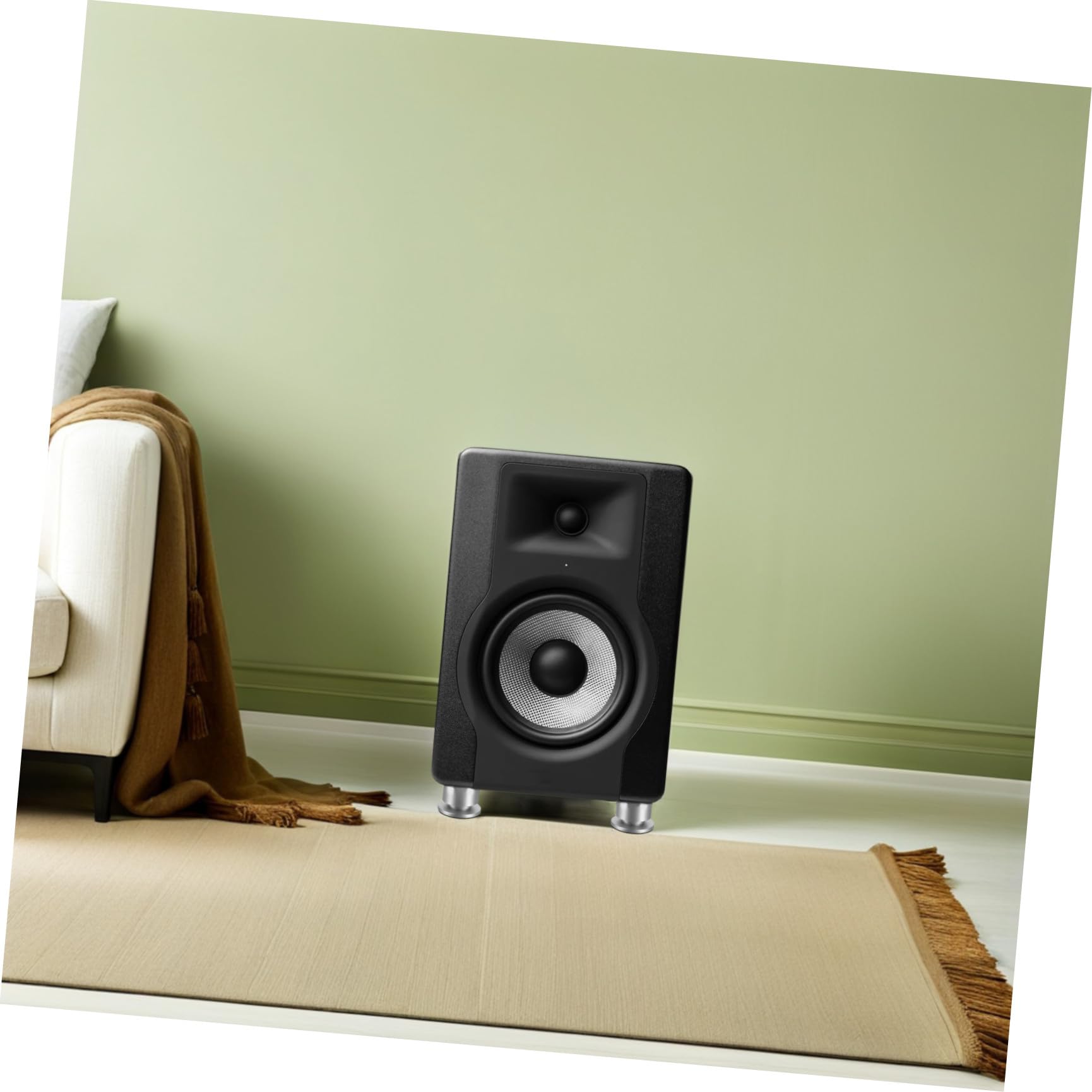 Artibetter Piedini di Isolamento Audio in Lega di Alluminio e Gomma 4 Pezzi per Altoparlanti Smorzamento Vibrazioni e Chiarezza Sonora Migliorata, per Giradischi e Ambienti Living