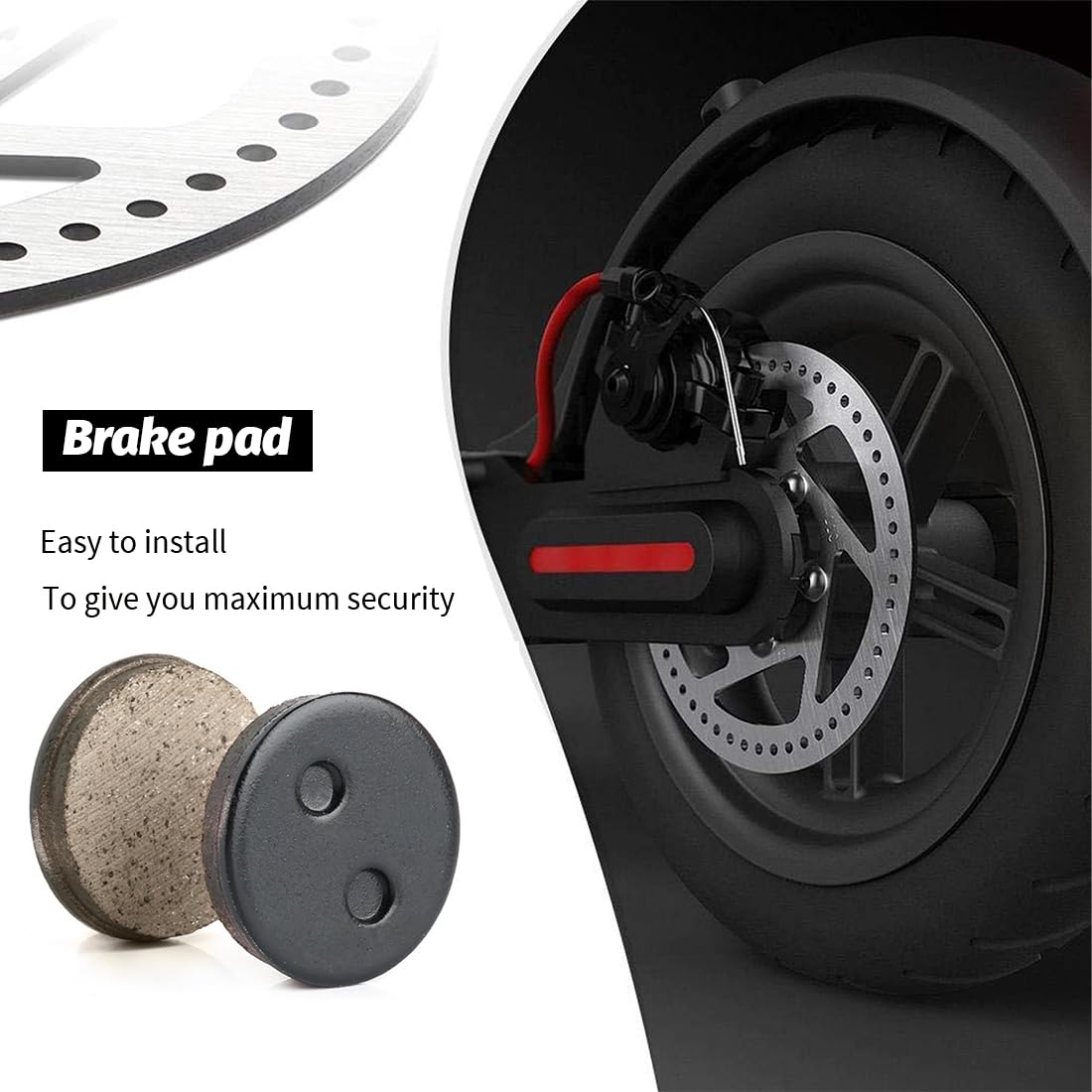 CLOPAE Set van 8 remblokken voor KUGOO M4 / M4 Pro elektrische scooter, hoogwaardige reserveonderdelen voor Soflow SO4 Pro Gen2 scooter