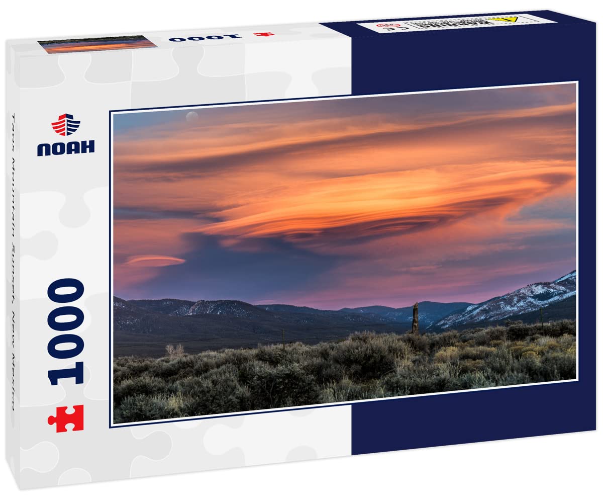 Noah Jigsaw Puzzle Taos Mountain Sunset, New Mexico 1000 Pieces