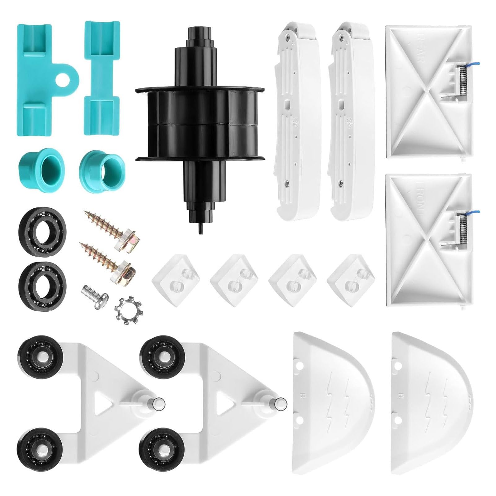 Juego de piezas de repuesto para mantenimiento de piscinas, paquete de servicio de limpiador de 24 piezas, compatible con equipos AXV417WHP 621DAT para mantenimiento comercial residencial, juego de de