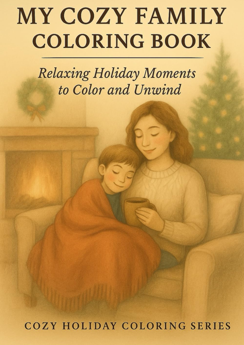 My Cozy Family Coloring Book: Relaxing Holiday Moments to Color and Unwind (Cozy Holiday Coloring Series)