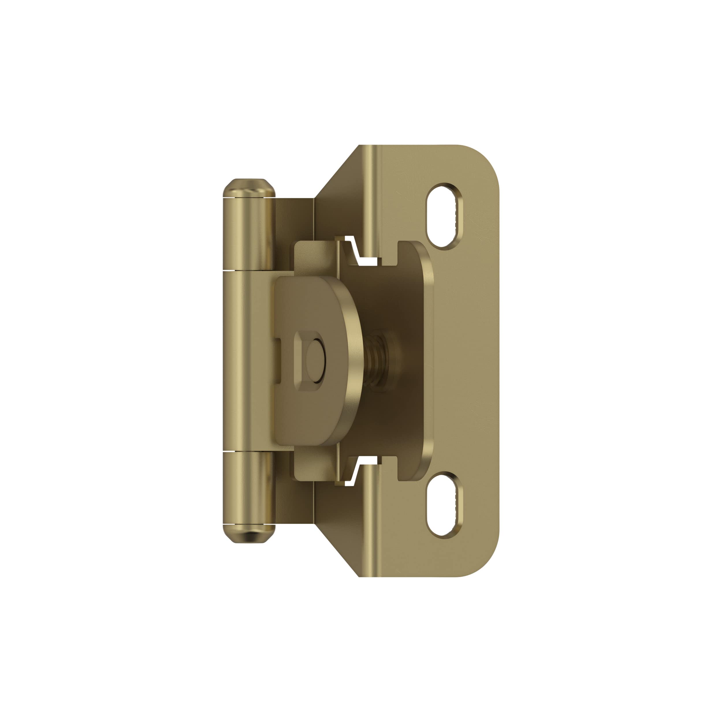 Amerock BPR8715BBZ Hinge, Golden Champagne, 1/4 in. (6 mm) Overlay