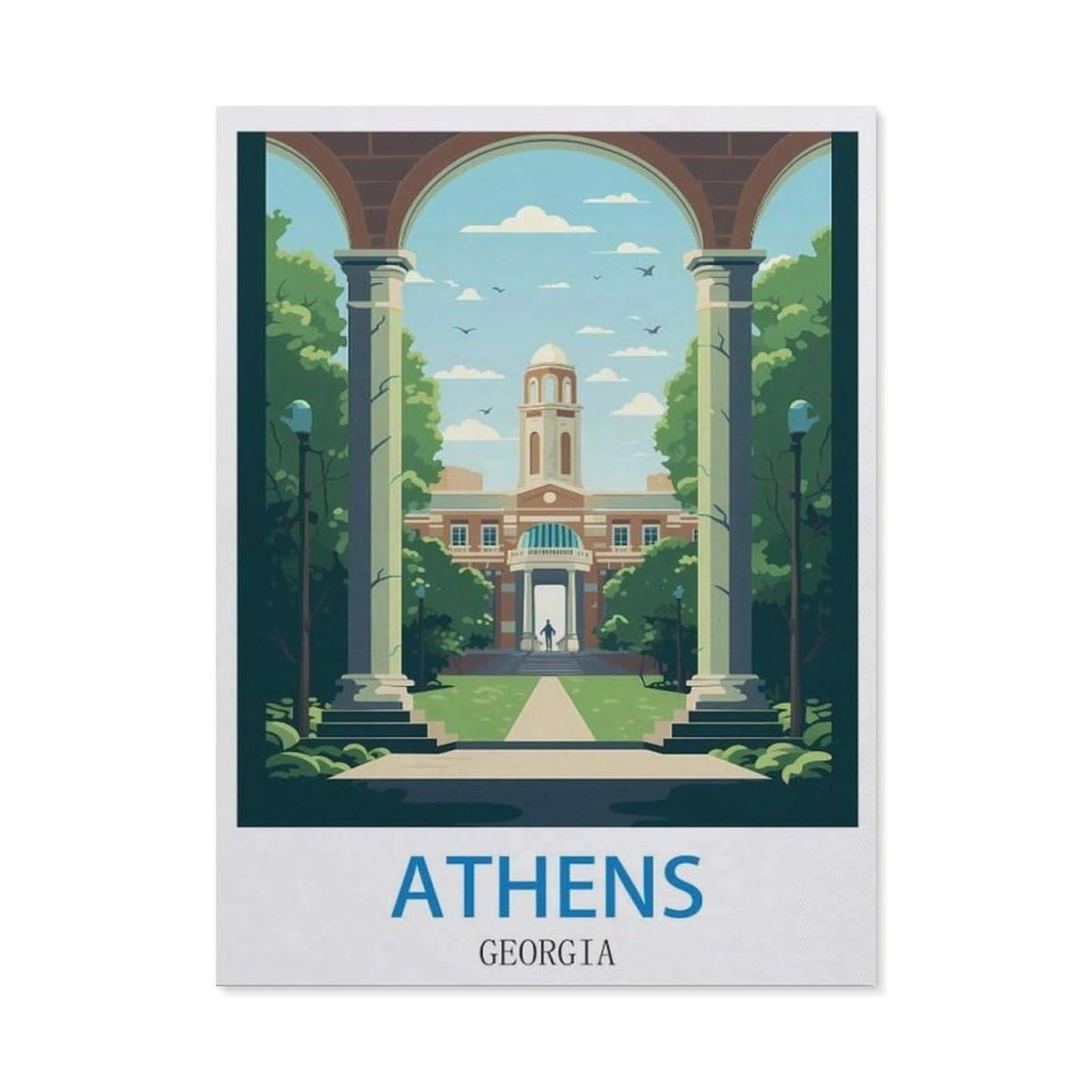 BEAYODKP Diamond Painting，Athens Georgia（30x40cm）