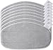 Produktbild KEEPOW 8 Ersatzpads für Leifheit Dampfreiniger Cleantenso, Dampfbesen Wischbezug für eine porentiefe Reinigung, Dampfmop Ersatz mit Klettunterseite, Grey Pads für Clean Tenso