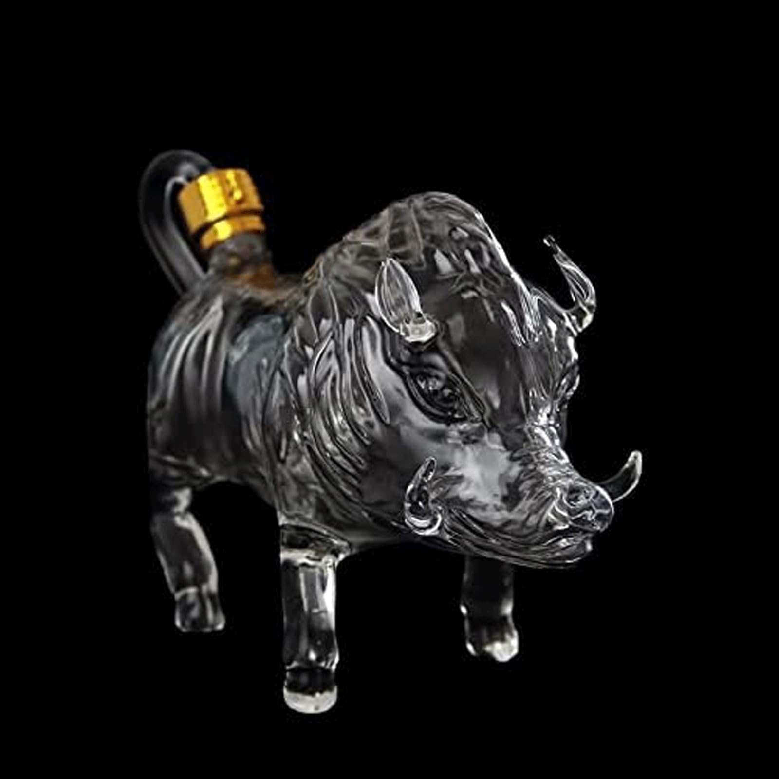 Carafe à Whisky Cochon 350 Ml – Bouteille Décorative Amusante En Forme D'Animal, Carafe Pour Spiritueux, Idée Cadeau Fun Pour Homme, Noël Ou Anniversaire