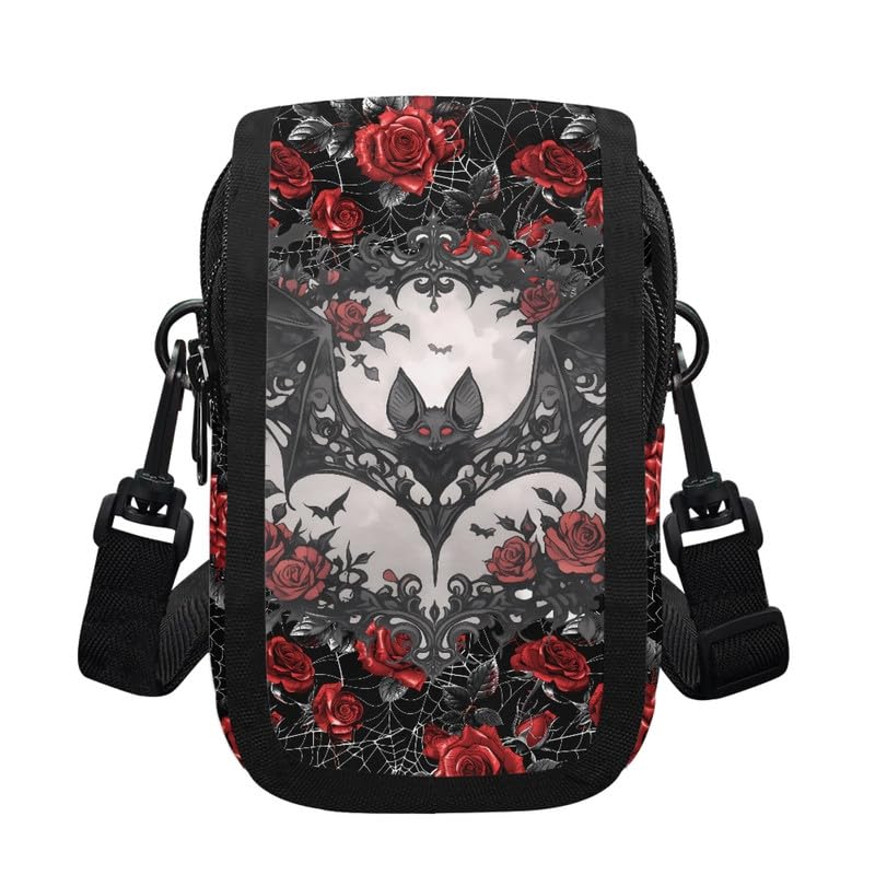 Small Crossbody Bag for Women Cell Phone Shoulder Bags, Gothic Witchy Mini Messenger Wallet Cross Body Phone Purses