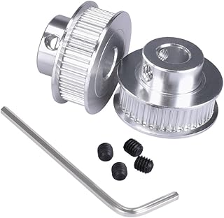 kingprint GT2 Timing Pulley Aluminium Bohrung 40 Zähne 8 mm für breite 6 mm für 3D Drucker Teile (Pack von 2)