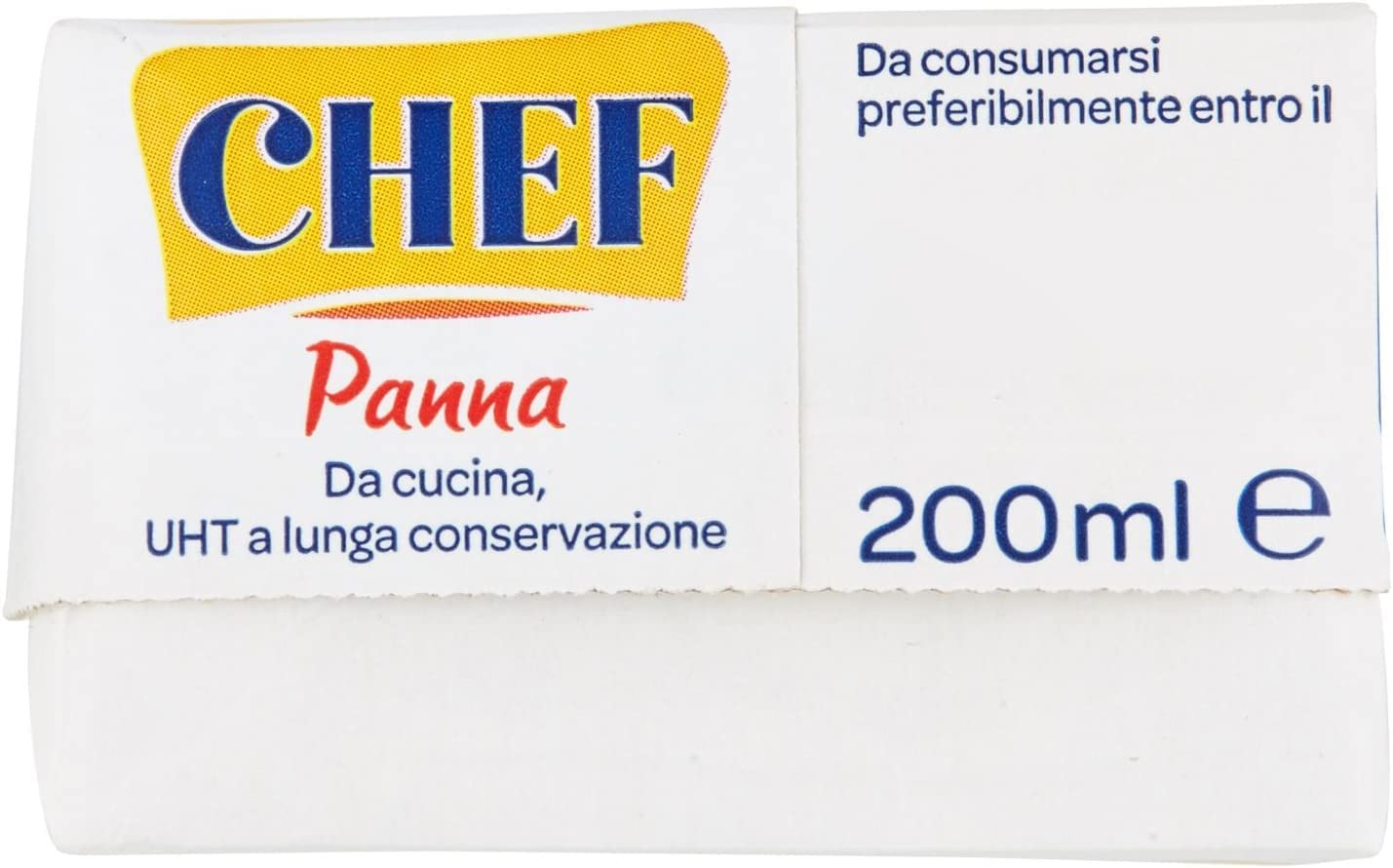 Parmalat Panna Chef per cucinare - Crema de cocina cremosa y homogénea, 6 unidades, 200 ml