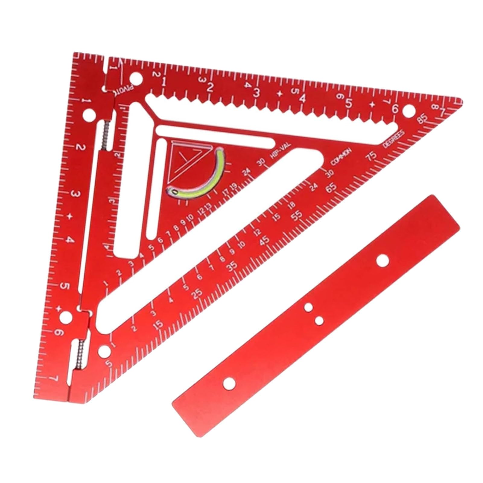 Professionelles Winkelmaßwerkzeug aus robuster Aluminiumlegierung für die Holzbearbeitung – Dreieckslineal zur Winkelmessung und -markierung