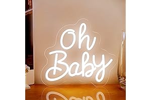 Oh Baby Led Sign for Backdrop: Illuminating Joyful Occasions