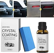 ZOTIMO Car Plastic Polish Black Exterior Revitalizing Agent Plastic Coating for Refurbishing & Cleaning Car Parts, Bikes, Trim & Accessories Liquid Fiber Polisher for Interior Shine & Restoration
