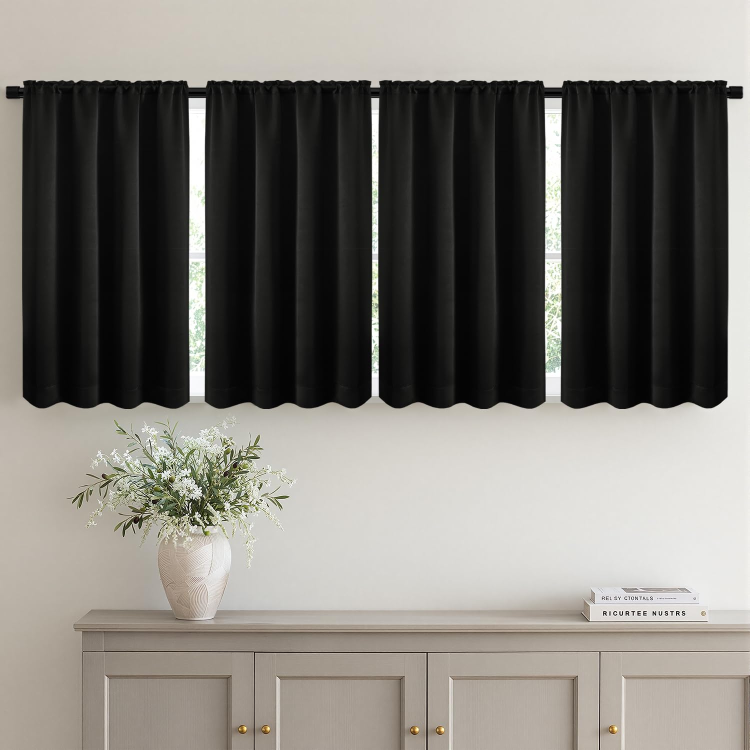 MIULEE 36 Inch Short Blackout Curtains