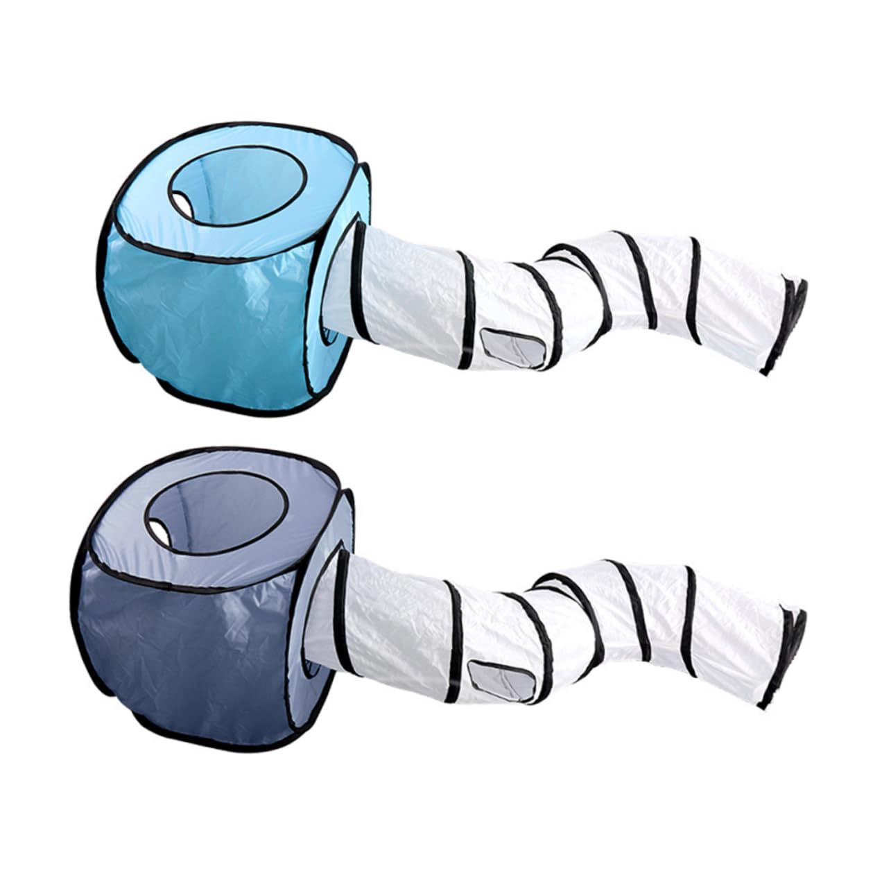 INOOMP Tunnel De Interactif pour Tunnel Pliable s Jouet pour Chaton Design Compact Bleu