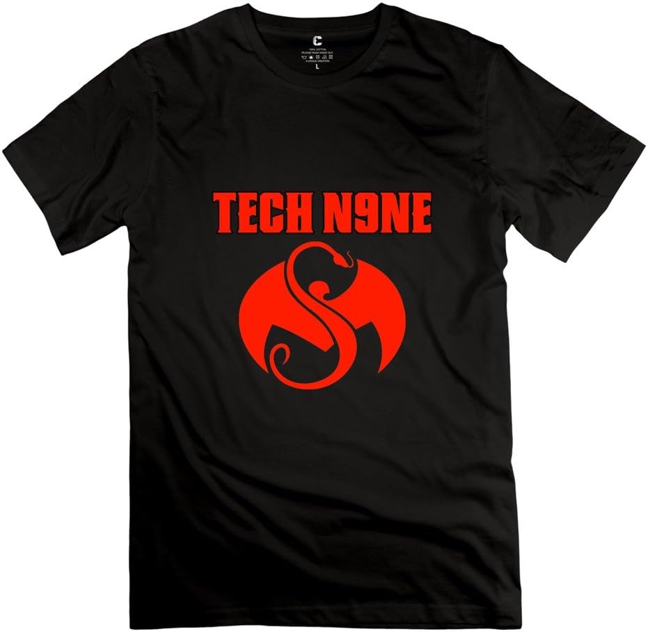 LANFENG Men's Tech N9ne Logo T-shirt Size S Black