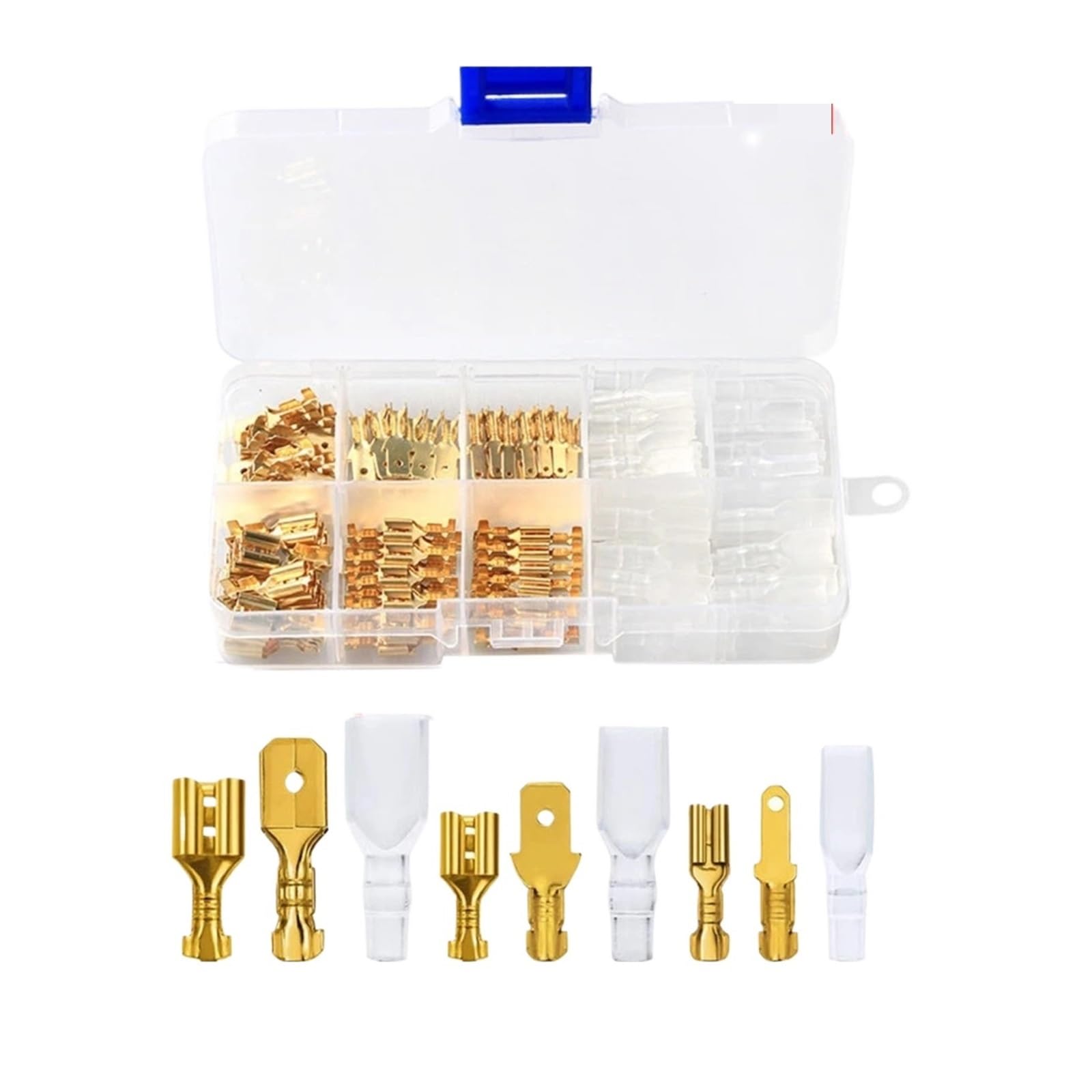 Connecteurs de pelle dorés en kit assorti pour électricien - 6