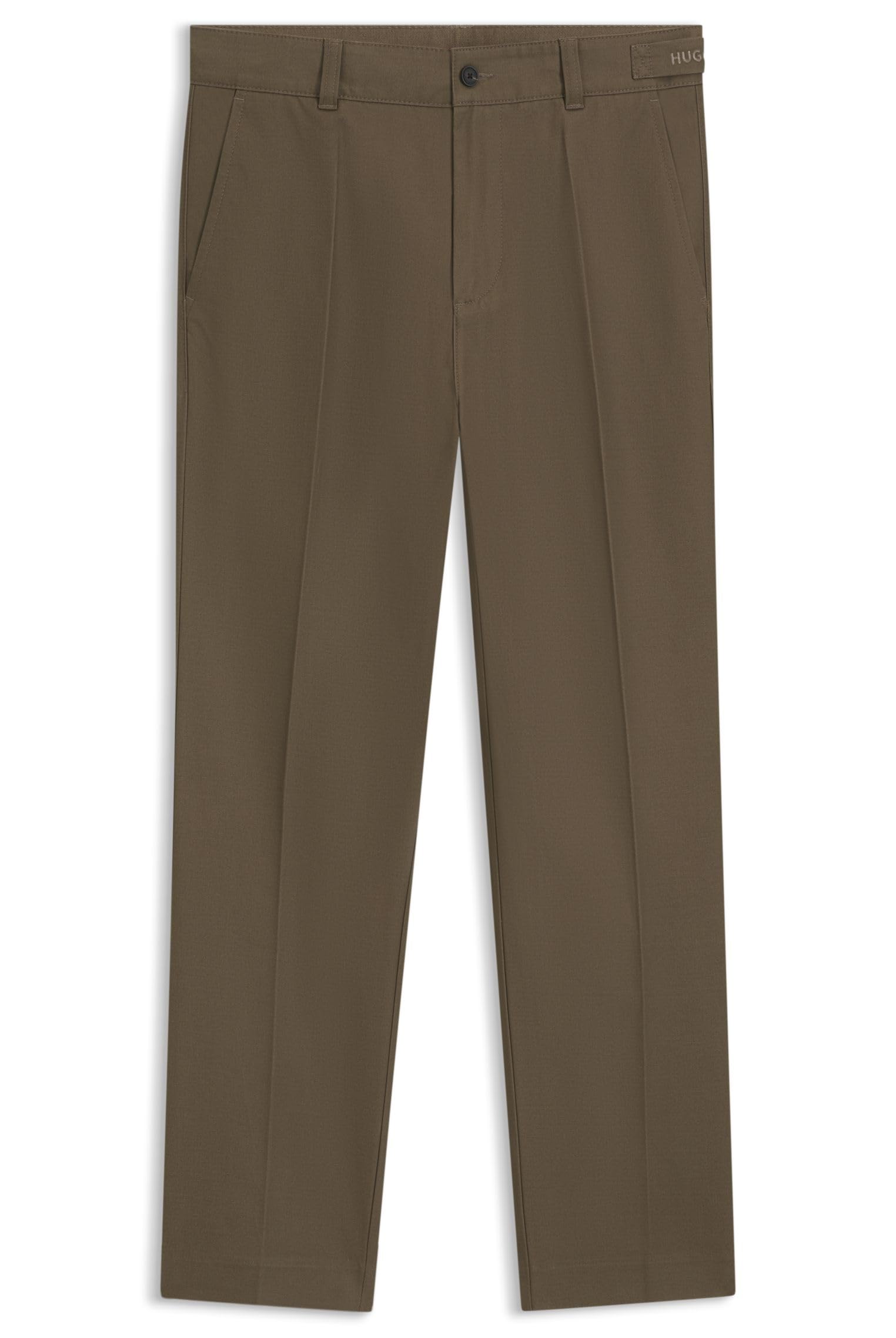 HUGO Herren Genar253 Slim-Fit Twill-Chino aus merzerisierter Baumwolle