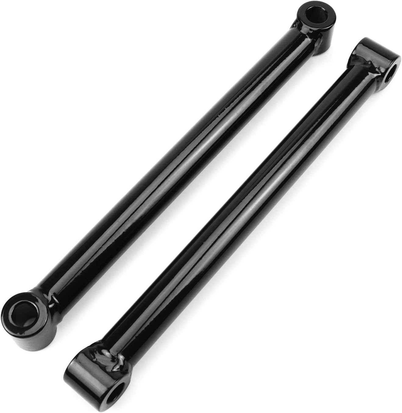 4'' Lowering Link Kit Compatible With Harley-Davidson Sportster 883 1200 + Dyna Motorcycle 10'' Length Rigid Hardtail Struts (Gloss Black)