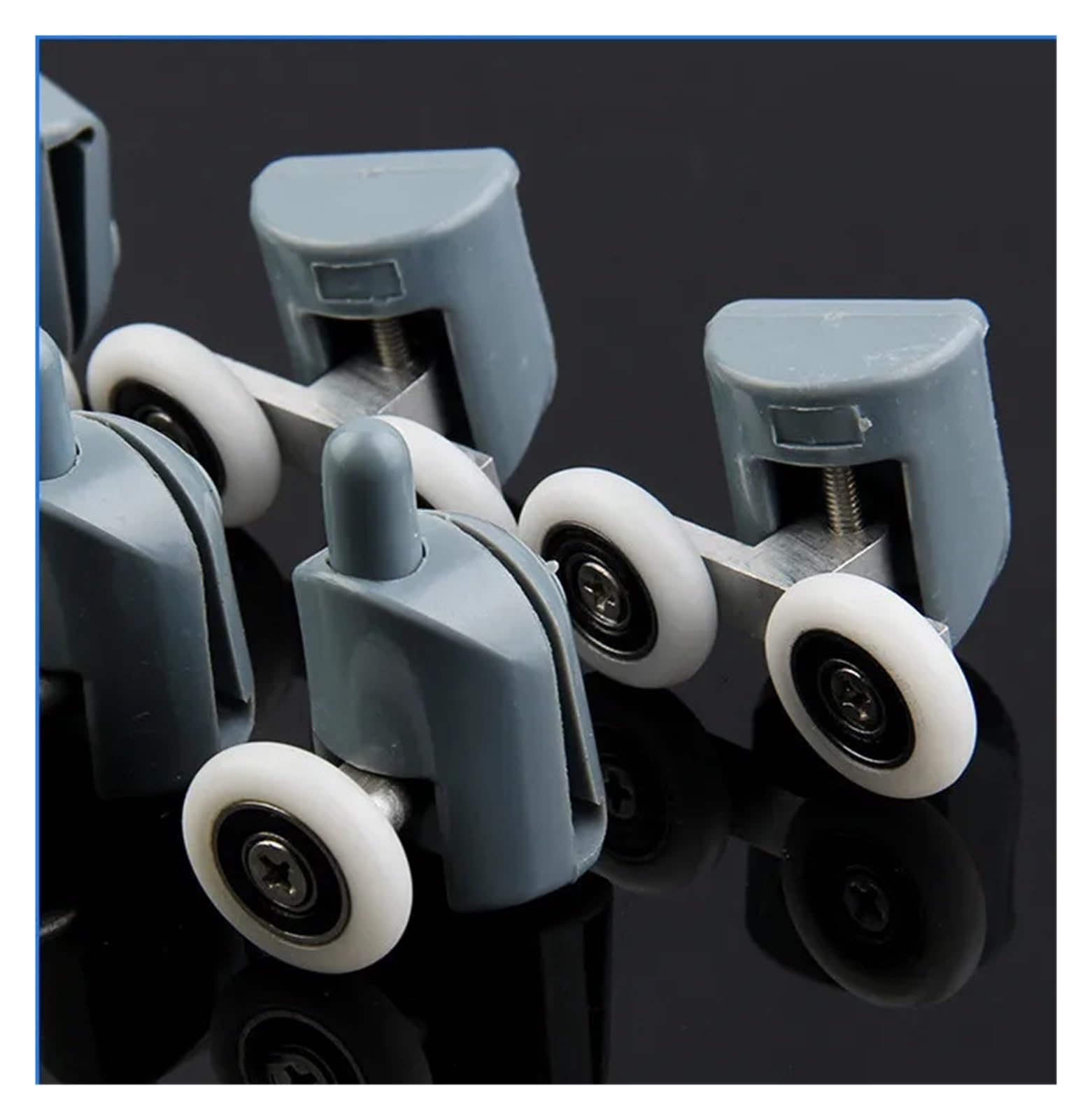 MXXDMOPD 8PCS Shower Room Cabin Pulleys and Rollers/Pulleys/Wheels/Pulleys Diameter 23MM