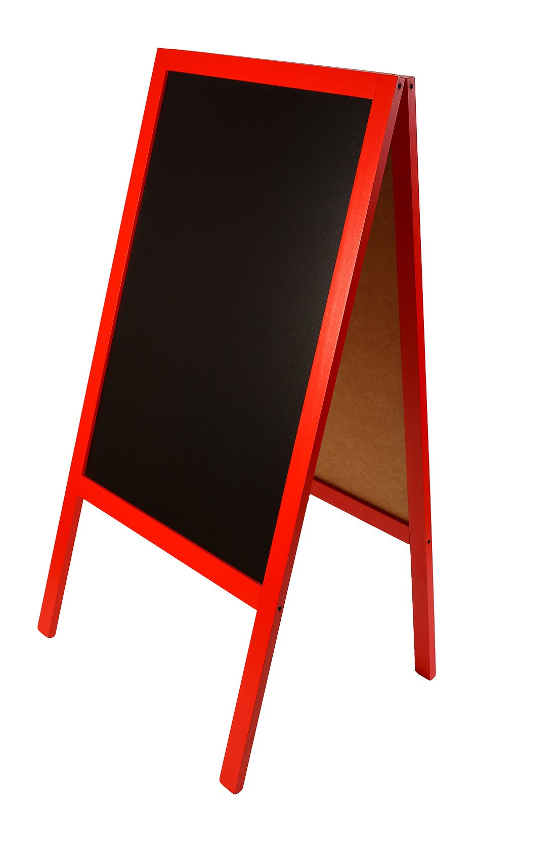 Tableau Noir Panneau de trottoir Sur Pied Cadre Bois STOP CHEVALET code FL RED
