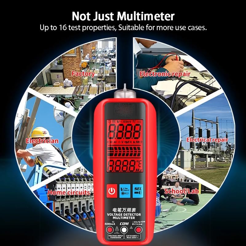 Ammeter Electrician Tester Smart Digital Multimeter Professional Automatic Multitester Electric Test Tool