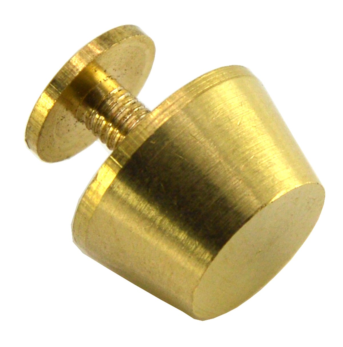 Okones Pack of 20pcs,1/2'' Diameter Solid Brass Leathercraft Flat Buckle Button Feet Nailheads Stud Spike DIY Purse Handbag Pack of 20 Sets