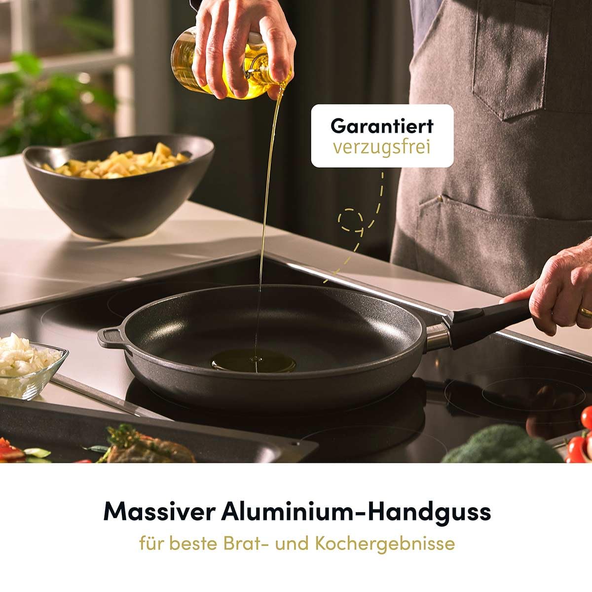 Große Aluguss Grillplatte Induktion 49x29 cm I Beschichtete Bratplatte Induktionskochfeld I Grill Grillaufsatz für Herdplatte I Herd Plancha antihaft I Induktionsfähige Grillpfanne I Steakpfanne