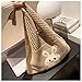Handmade Hobo Purses and Handbags for Women, Handmade Shoulder Bags, Mesh Beach Bag, Rabbit Crochet Tote Bag Hobo Shoulder Bags (Khaki)